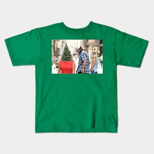 Cat Christmas meme Kids T-Shirt